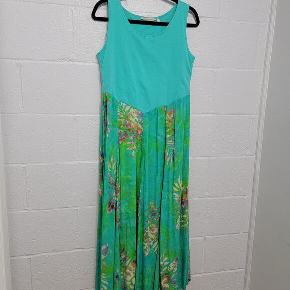 Soft Surroundings Batik Maxi Sleeveless Dress Small - Picture 5 of 10